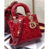 Dior My Abcdior Lady Dior Bag Red