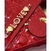 Dior My Abcdior Lady Dior Bag Red