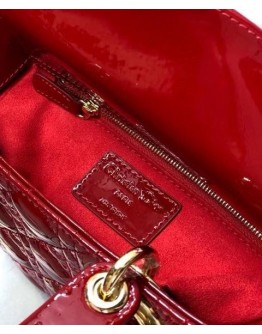 Dior My Abcdior Lady Dior Bag Red