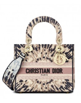 Christian Dior Medium Lady D-Lite Bag Apricot