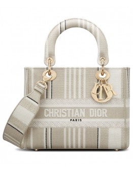 Dior Medium Lady D-Lite Bag Apricot