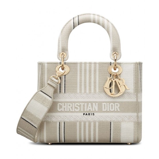 Dior Medium Lady D-Lite Bag Apricot