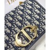 Dior 30 Montaigne Bag with Chain Dark Blue