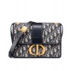 Dior 30 Montaigne flap bag Dark Blue