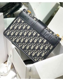 Dior 30 Montaigne flap bag Dark Blue