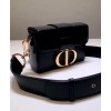 Dior 30 Montaigne Lambskin Box Bag Black