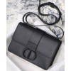 Dior 30 Montaigne Lambskin Box Bag Black