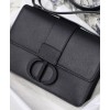 Dior 30 Montaigne Lambskin Box Bag Black