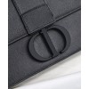 Dior 30 Montaigne Lambskin Box Bag Black