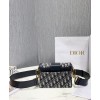 Dior 30 Montaigne Jacquard Canvas Box Bag Dark Blue
