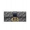 Dior 30 Montaigne Jacquard Canvas Clutch Bag Dark Blue