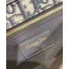Dior 30 Montaigne Jacquard Canvas Clutch Bag Dark Blue