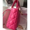 Dior Lady Dior Mini Classic Tote Bag With Lambskin