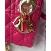 Dior Lady Dior Mini Classic Tote Bag With Lambskin