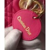 Dior Lady Dior Mini Classic Tote Bag With Lambskin