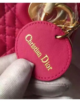 Dior Lady Dior Mini Classic Tote Bag With Lambskin