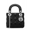 Dior Lady Dior Mini Classic Tote Bag With Lambskin