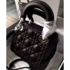 Dior Lady Dior Mini Classic Tote Bag With Lambskin