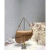 Dior Grooved Edges Soft Cowhide Leather Saddle Bag