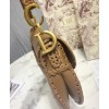 Dior Grooved Edges Soft Cowhide Leather Saddle Bag