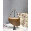 Dior Grooved Edges Soft Cowhide Leather Saddle Bag