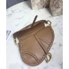 Dior Grooved Edges Soft Cowhide Leather Saddle Bag