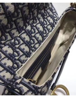 Dior Saddle Bag M0446 Dark Blue