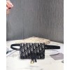 Dior Oblique Saddle Belt Bag Dark Blue