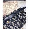 Dior Oblique Saddle Belt Bag Dark Blue