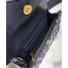 Dior Oblique Saddle Belt Bag Dark Blue