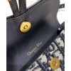 Dior Oblique Saddle Belt Bag Dark Blue