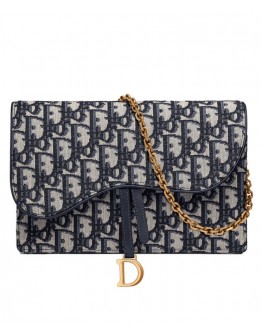 Dior Oblique Saddle Clutch