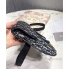 Dior Oblique Saddle Belt Bag Dark Blue