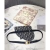 Dior Oblique Saddle Belt Bag Dark Blue