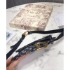 Dior Oblique Saddle Belt Bag Dark Blue