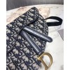 Dior Oblique Saddle Belt Bag Dark Blue
