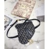 Dior Oblique Saddle Belt Bag Dark Blue