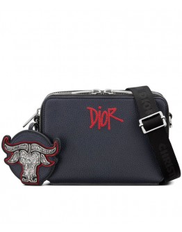 Dior And Shawn Clutch Dark Blue