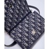 Christian Dior 30 Montaigne 2-In-1 Pouch Dark Blue