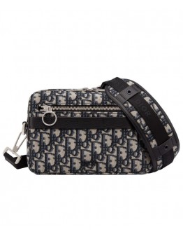 Dior Safari Dior Oblique Messenger Bag Dark Blue