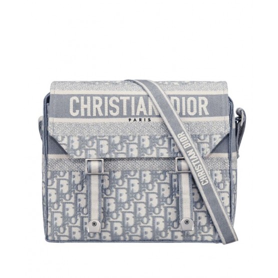 Dior Oblique Diorcamp Messenger Bag Gray