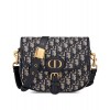 Dior Medium Dior Bobby Handbag Dark Blue