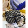 Dior Medium Dior Bobby Handbag Dark Blue