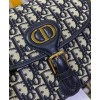 Dior Medium Dior Bobby Handbag Dark Blue
