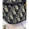 Dior Medium Dior Bobby Handbag Dark Blue