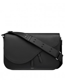 Christian Dior Saddle Messenger Bag Black
