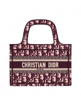 Dior Mini Book Tote Original Dior Oblique Embroidered Canvas Bag