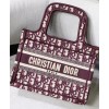 Dior Mini Book Tote Original Dior Oblique Embroidered Canvas Bag
