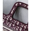 Dior Mini Book Tote Original Dior Oblique Embroidered Canvas Bag