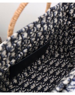 Dior Wicker Basket Bag Apricot
